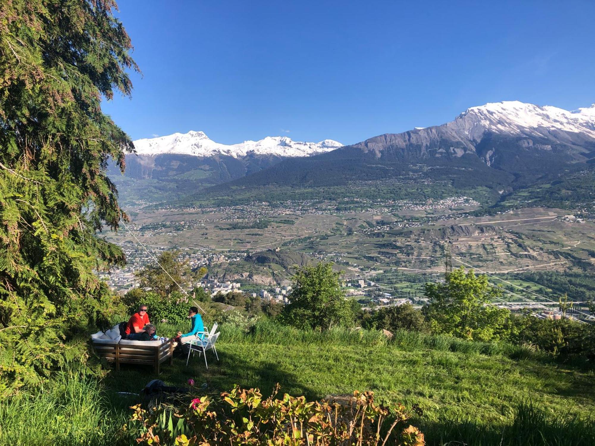 Domaine Bellevie Bnb Vex Exteriör bild