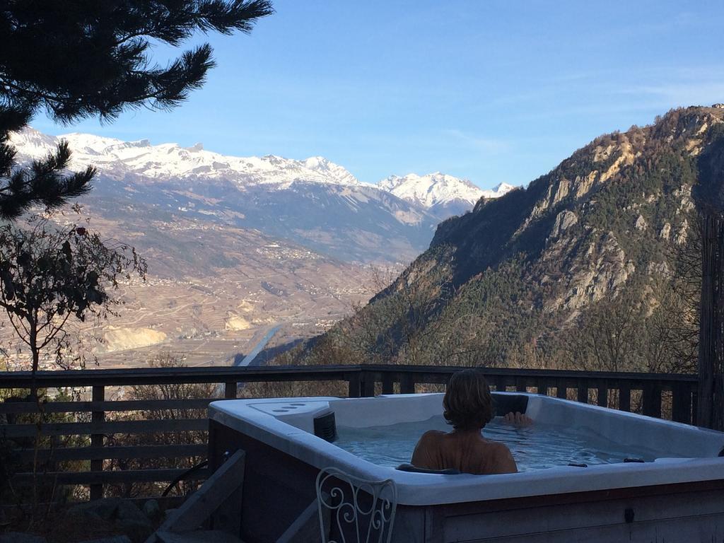Domaine Bellevie Bnb Vex Exteriör bild